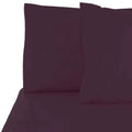 6-Piece Set Deep Pocket Bed Sheets Eggplant California King I6792