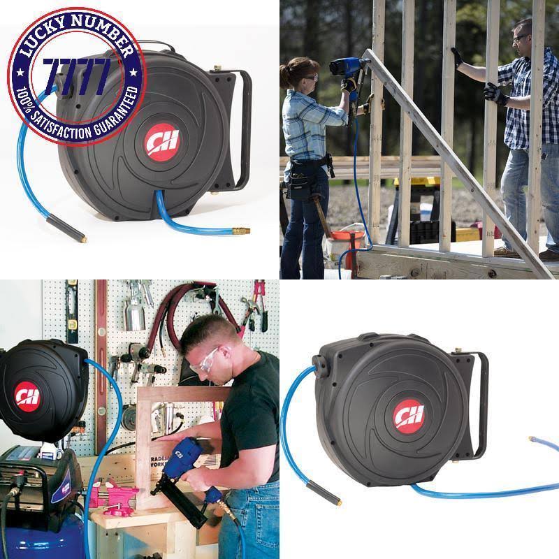 Retractable Hose Reel, 50 ft Air Hose S73911
