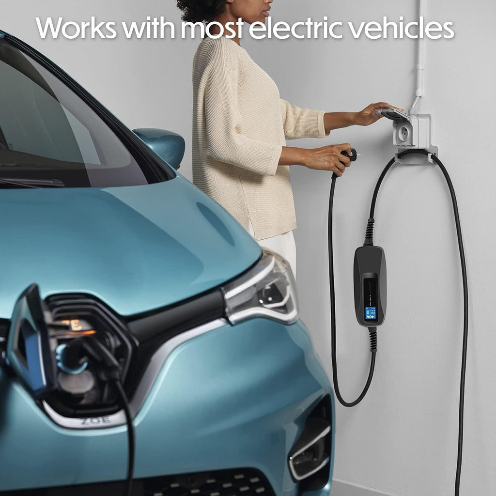 240V 40 Amp Level 2 EV Charger with 18ft Extension Cord U129721