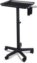 Aluminum Salon Tray with Accessory Caddy Rolling Trolley E709