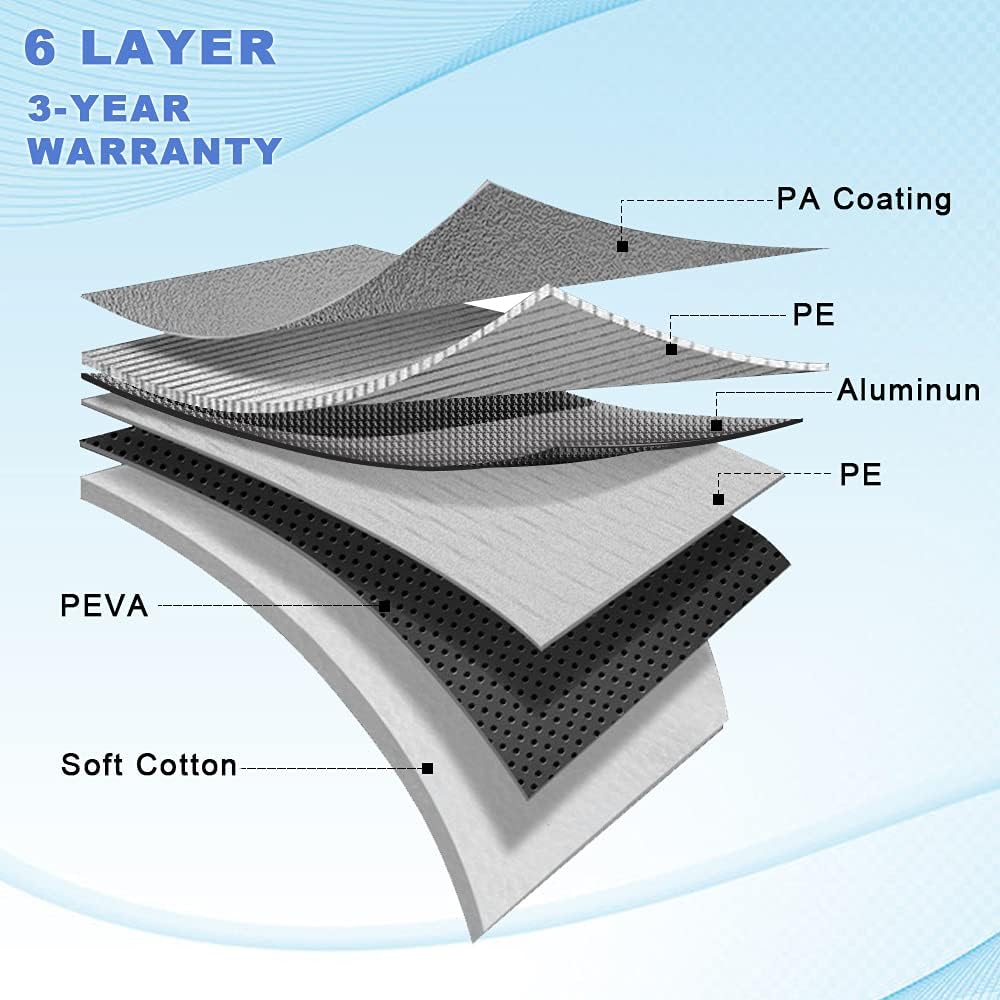 6 Layers Waterproof Car Cover (208 X 78 X 59 inches) A193