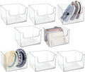 Clear 8 Pack Plastic Storage Basket Bin J678800
