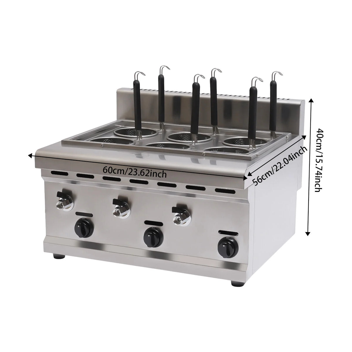 6 Basket Commercial Propane Gas Pasta Cooker C61531