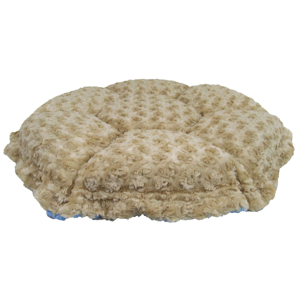 Ultra Plush Camel Rose Blue Sky Deluxe Dog Pet Cuddle Pod Bed, 30 inch x 30 inch E47257