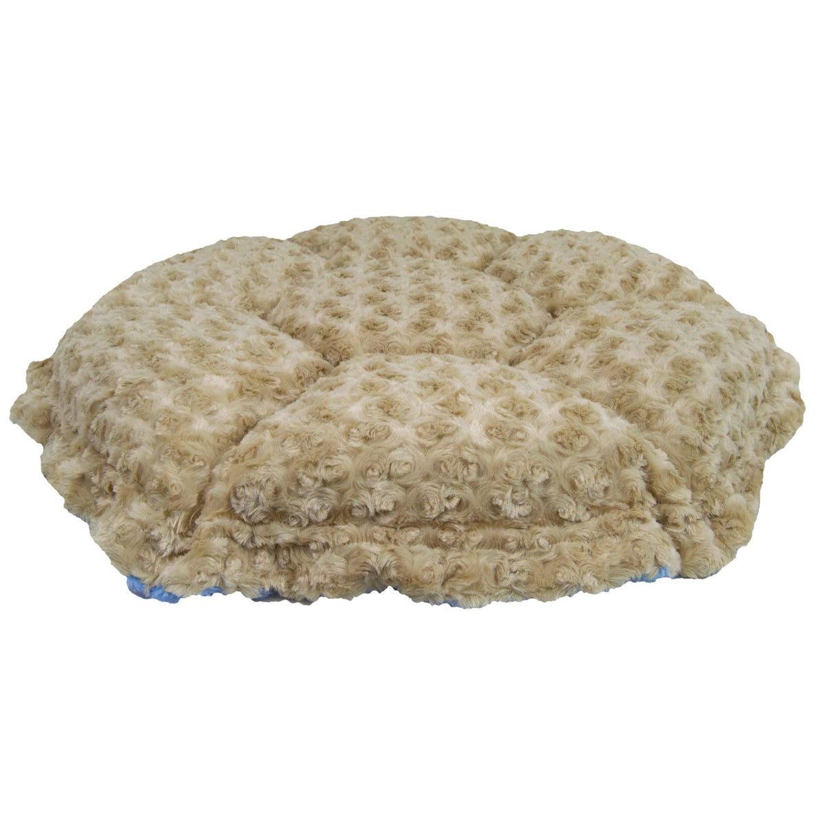 Ultra Plush Camel Rose Blue Sky Deluxe Dog Pet Cuddle Pod Bed, 30 inch x 30 inch E47257