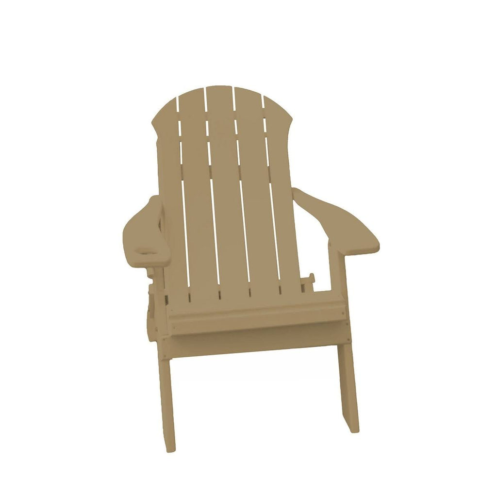 Weathered Wood Folding Adirondack Chair F56870