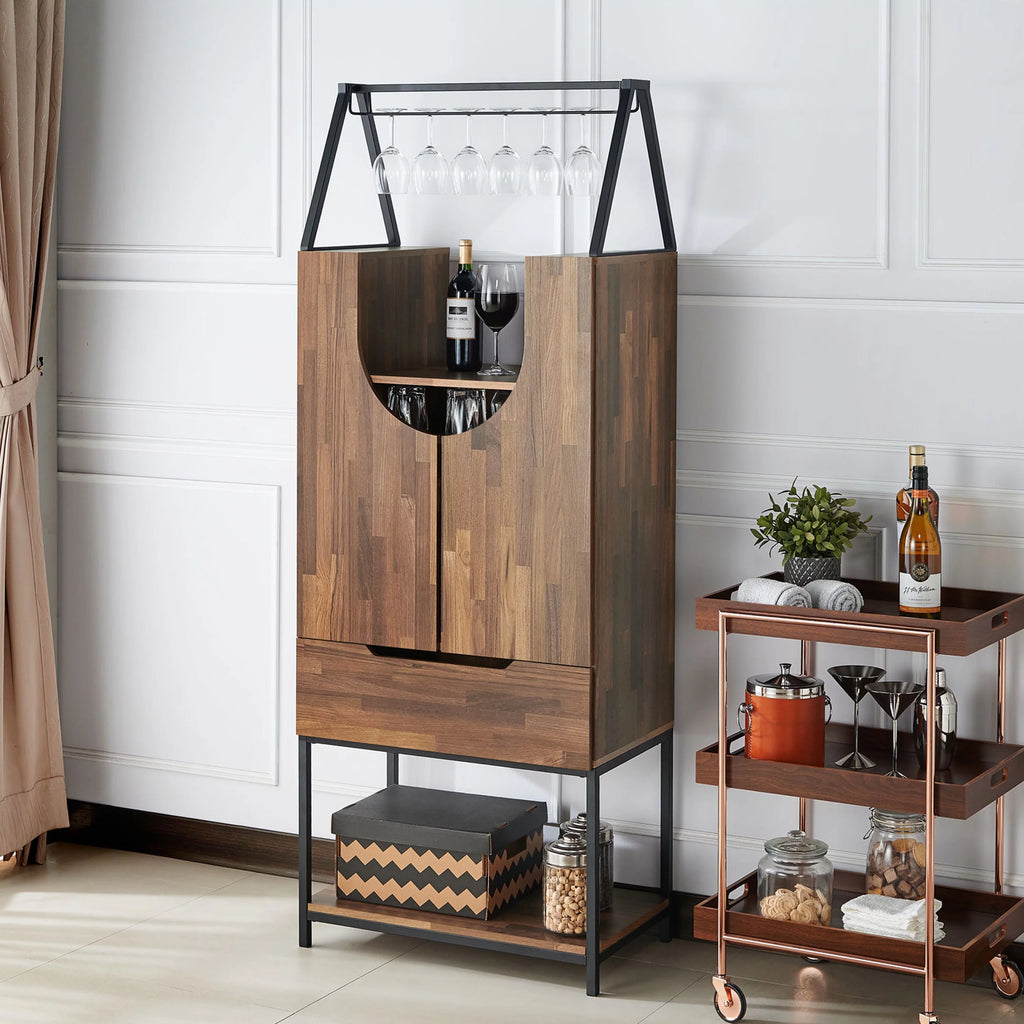 Light Hickory Wine Cabinet T298997