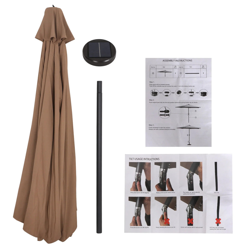 10 ft Patio Umbrella with Crank Lift System N52283