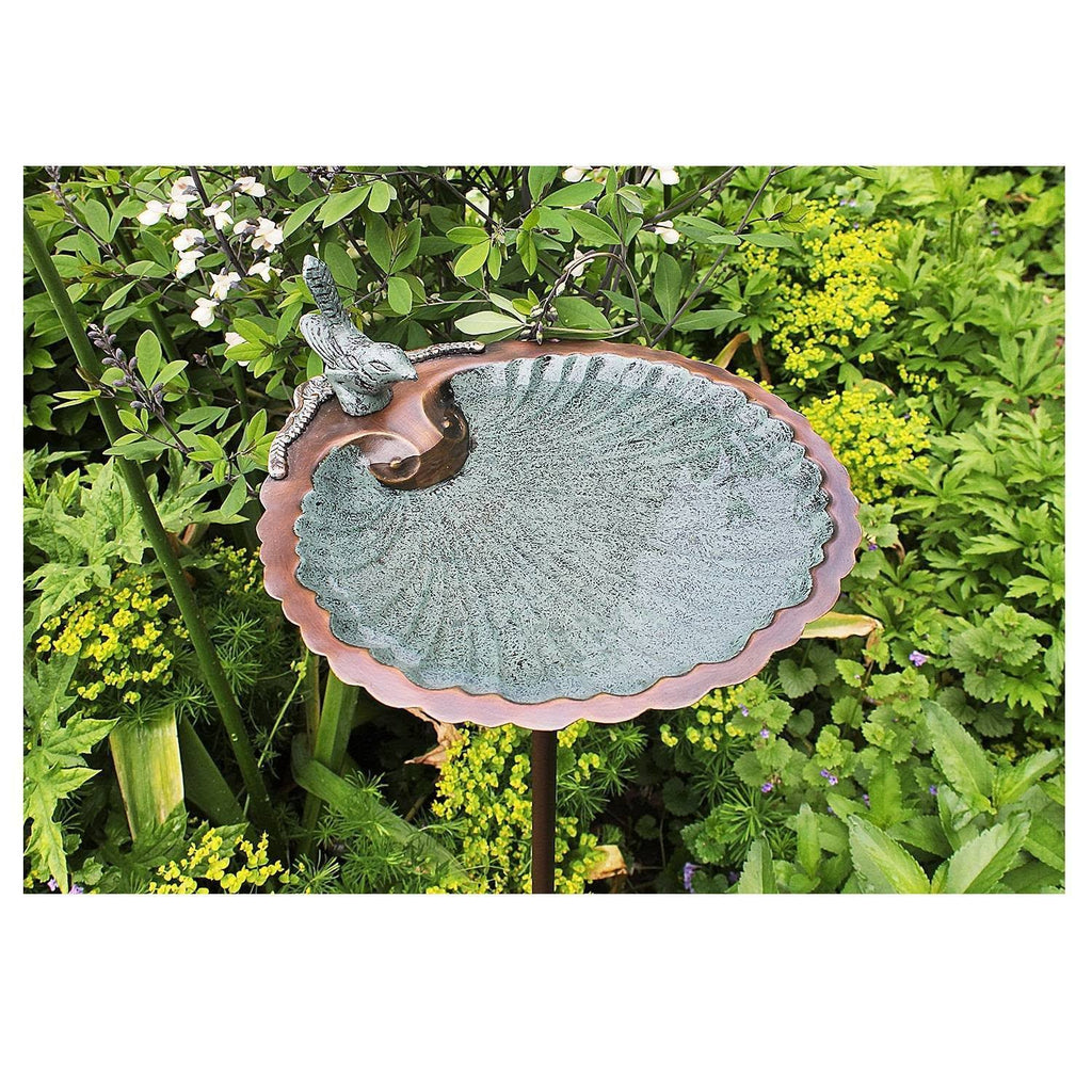 Scallop Shell Birdbath with Stand K51042