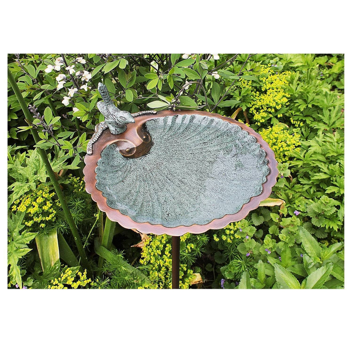 Scallop Shell Birdbath with Stand K51042