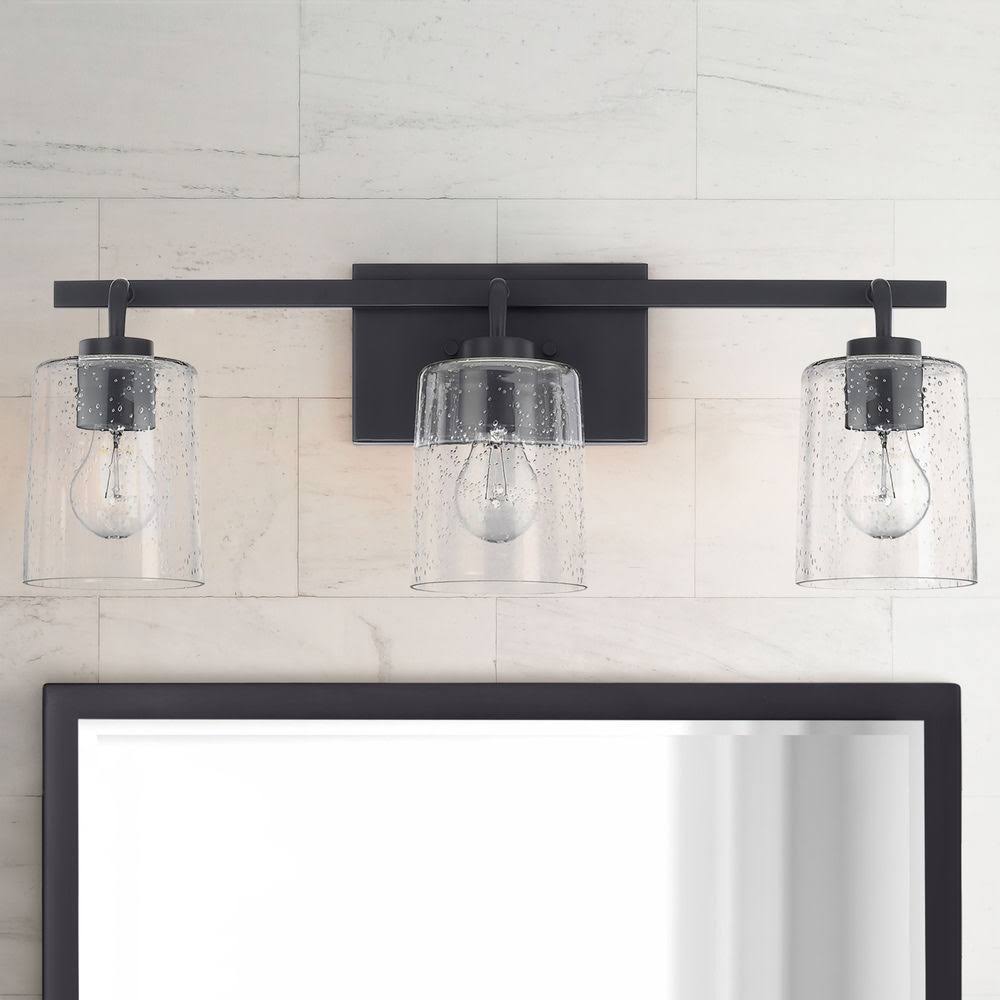 3 Light Vanity, Matte Black J7740