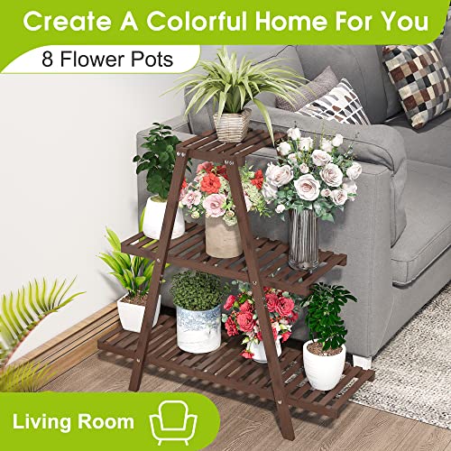 Bamboo 3 Tier Plant Stand P630775