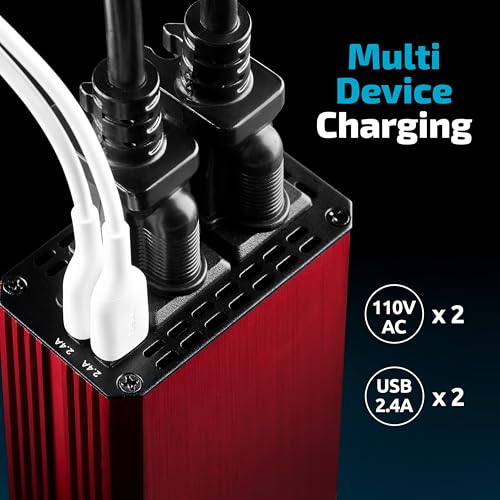 500W Car Power Inverter 12v to 110v DC to AC Converter T1332