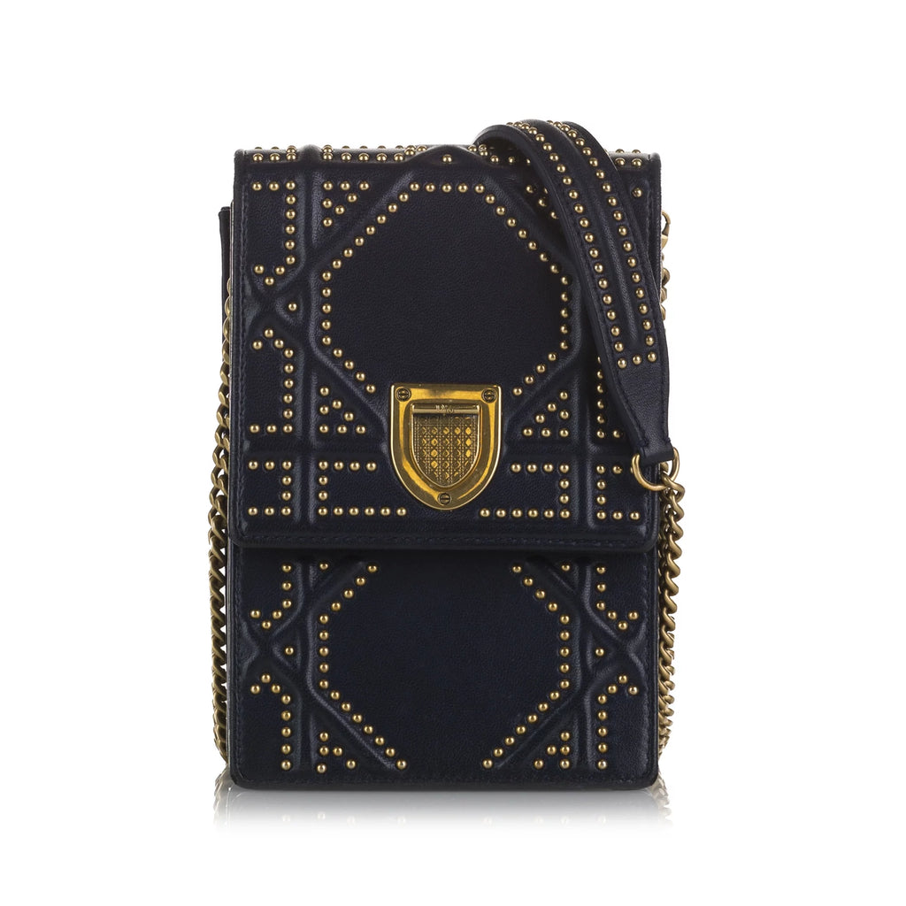 Blue Calf Leather Crossbody Bag J50116
