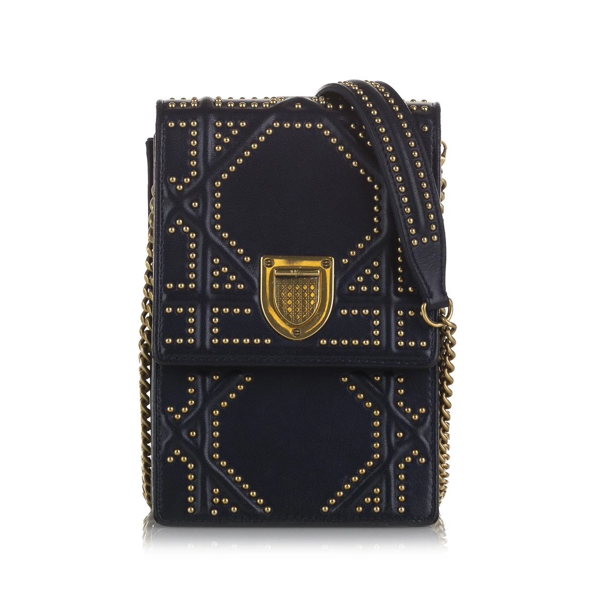 Blue Calf Leather Crossbody Bag J50116
