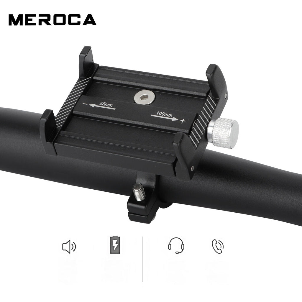 Black Metal Mobile Phone Holder for Motorcycle Scooter M9881