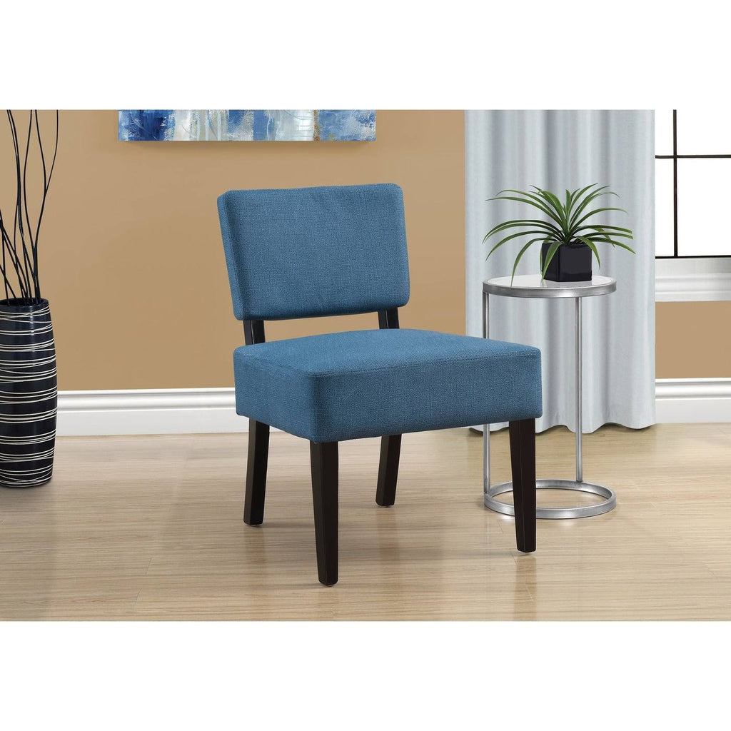 Blue Fabric Accent Chair U75747