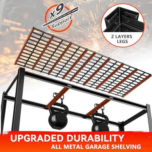 60" W x 24" D x 72" H Heavy Duty Adjustable Metal Shelving J351304
