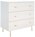 Black 3 Drawer Chest S322