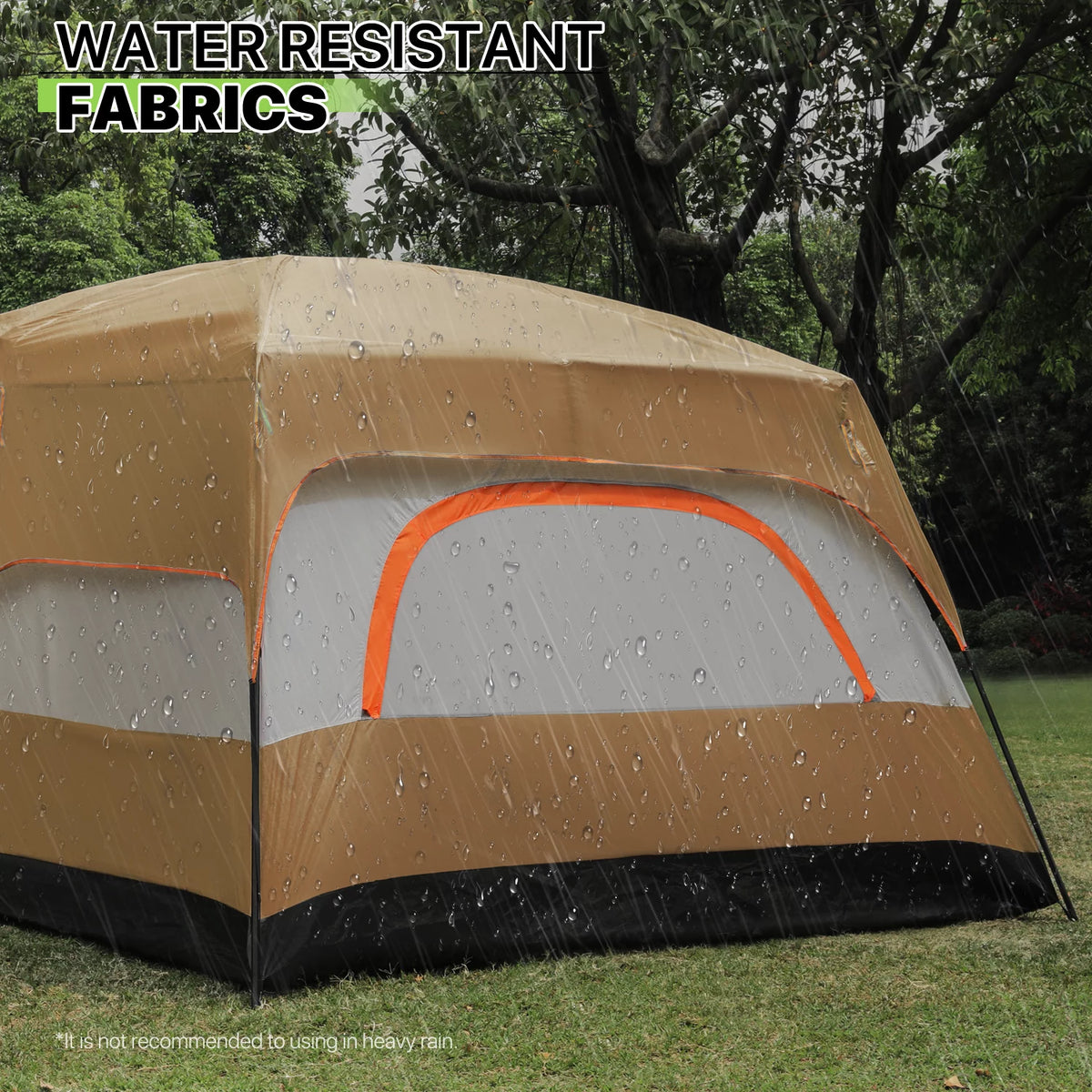 Extra Large 5-8 Person 2 Room 3 Door Waterproof Double Layer Tent R178