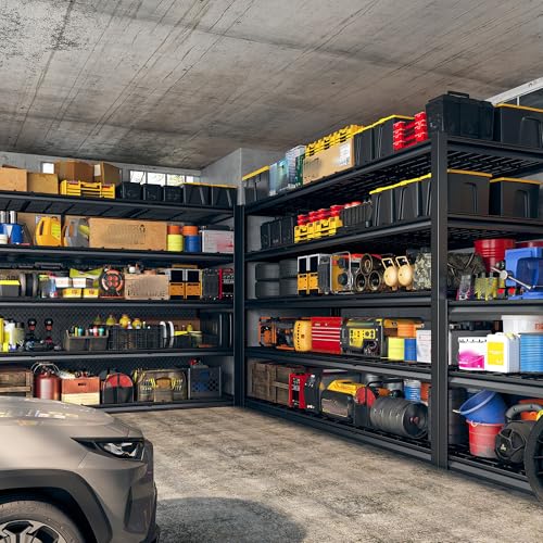 60" W x 24" D x 72" H Heavy Duty Adjustable Metal Shelving J351304