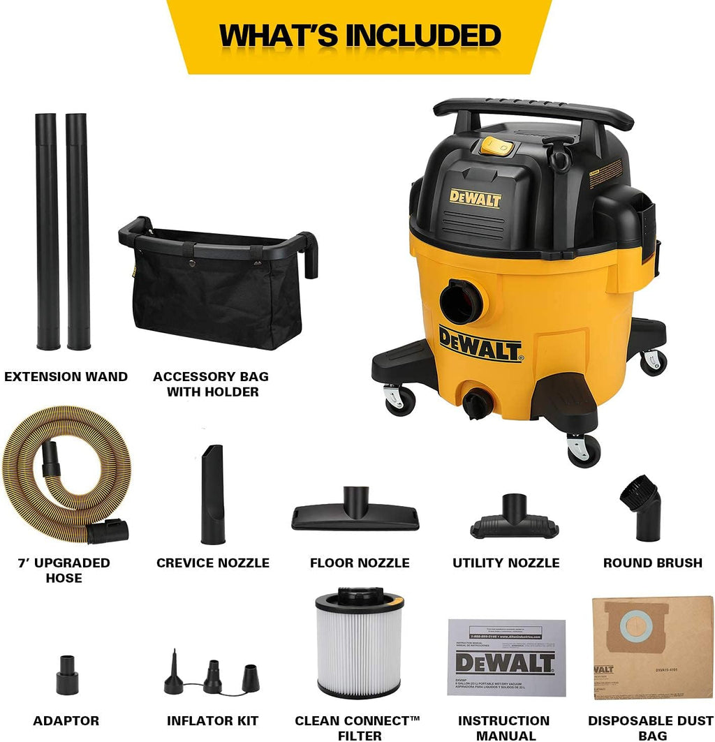 4 in 1 Poly Wet/Dry Vacuum 9 Gallon Shop Vacuum Y65940
