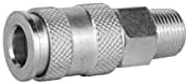 3/8" MNPT High Flow Steel Quick-Connect Coupler, Box of 10 C81763