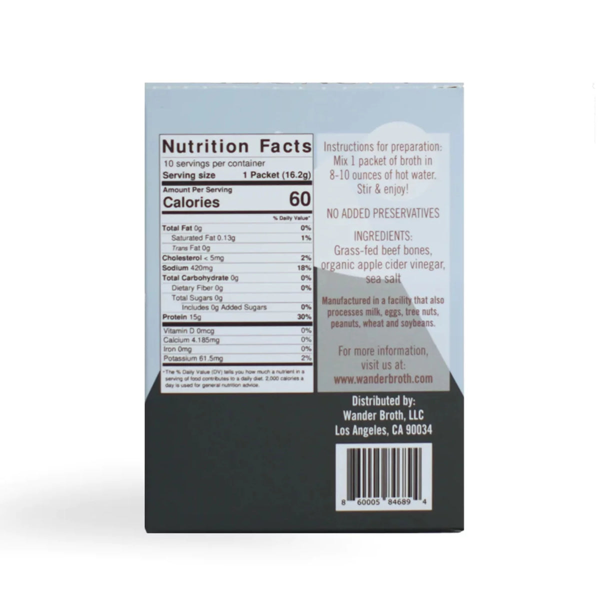 Grass-Fed Beef Bone Broth 10 Pack O60617