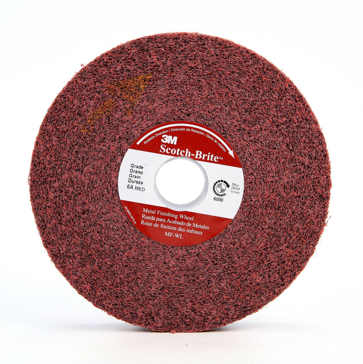 Metal Finishing Wheel, 14 in x 3 in x 8 in D9779