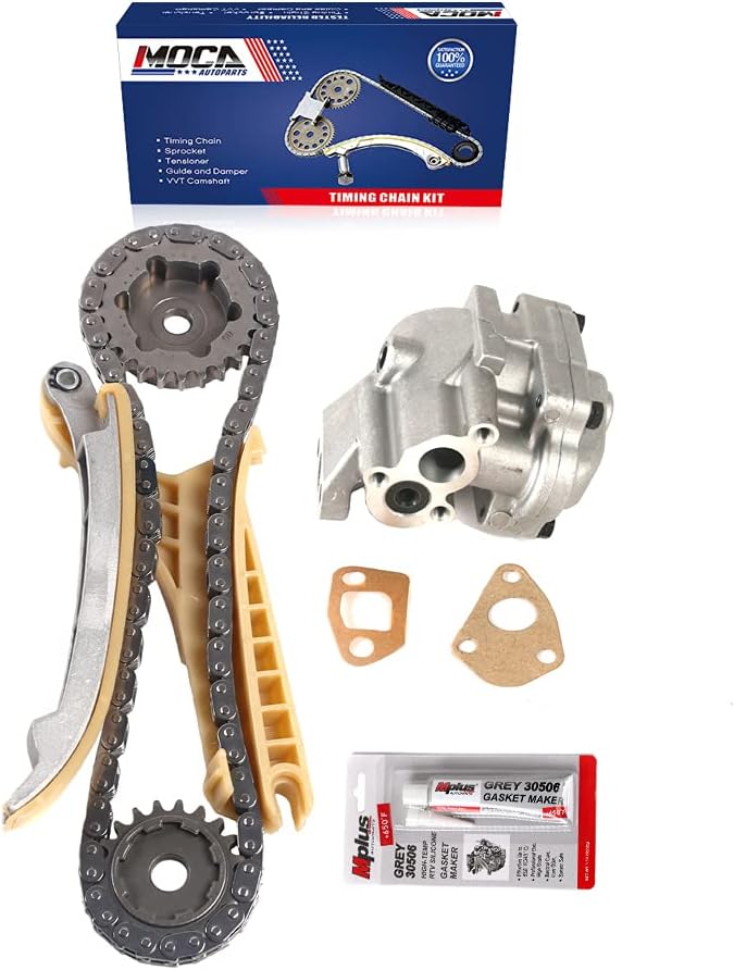 Timing Chain Kit & Oil Pump Compatible with Ford Explorer, Ranger, Mercury Mountaineer 4L Pack of 2 C645940
