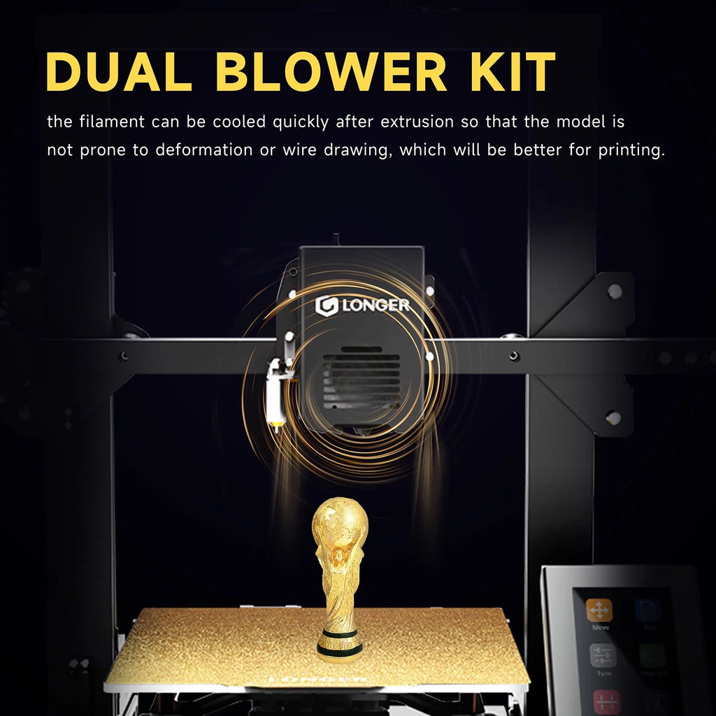 FDM 3D Printer with Dual-gear Extruder PEI Magnetic Platform Auto-Leveling Y3534