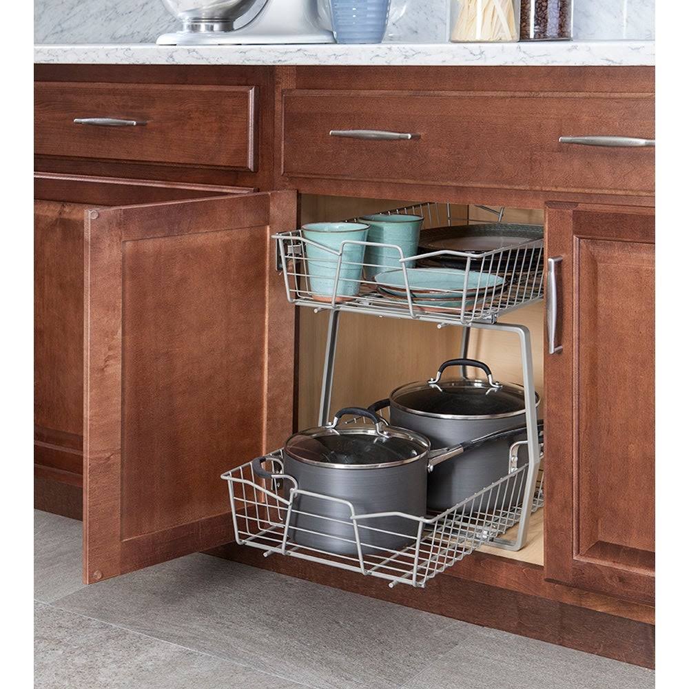 2 Tier 11-inch Wide Cabinet Organizer L3639