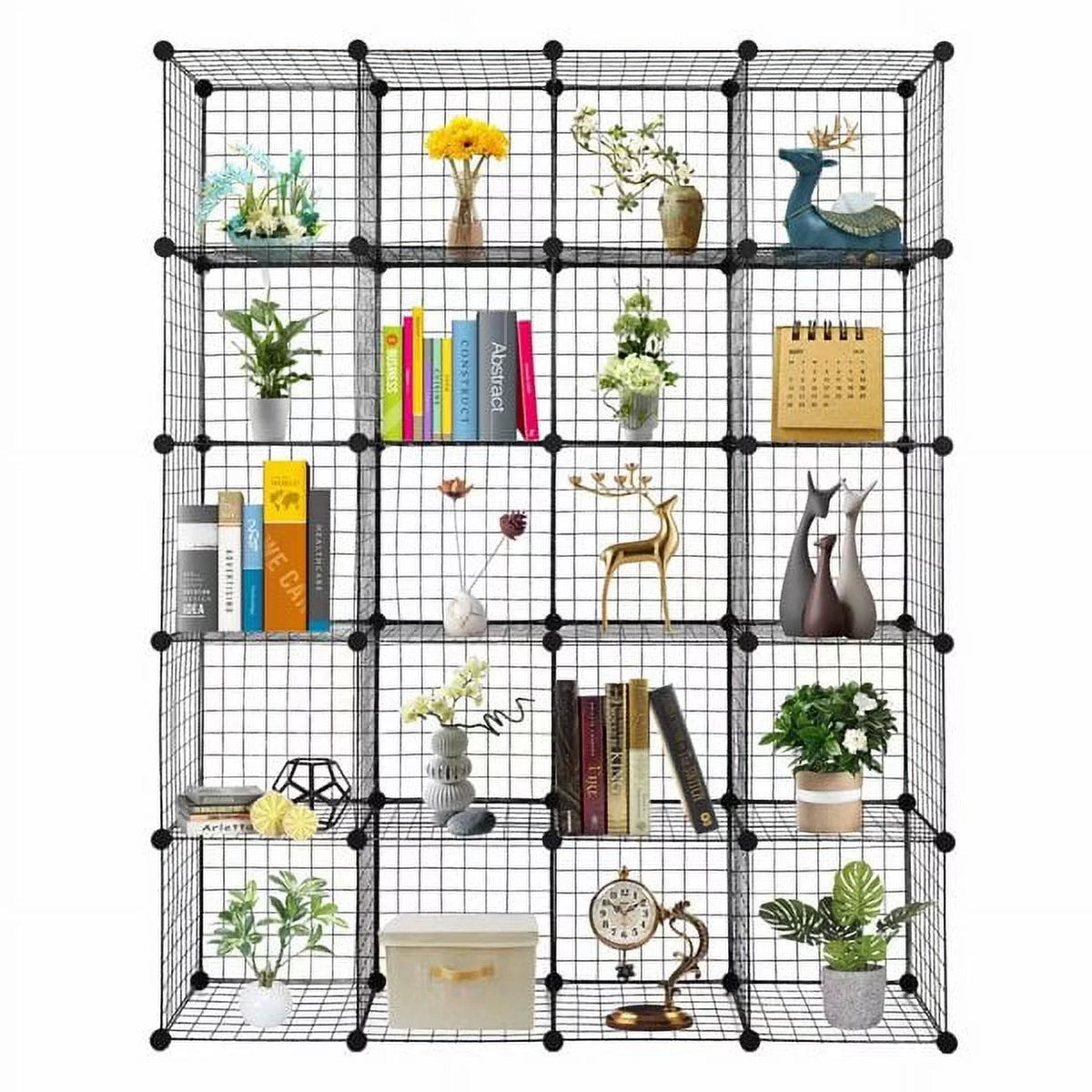 20-Cube Wire Cube Storage Organizer Shelves H847