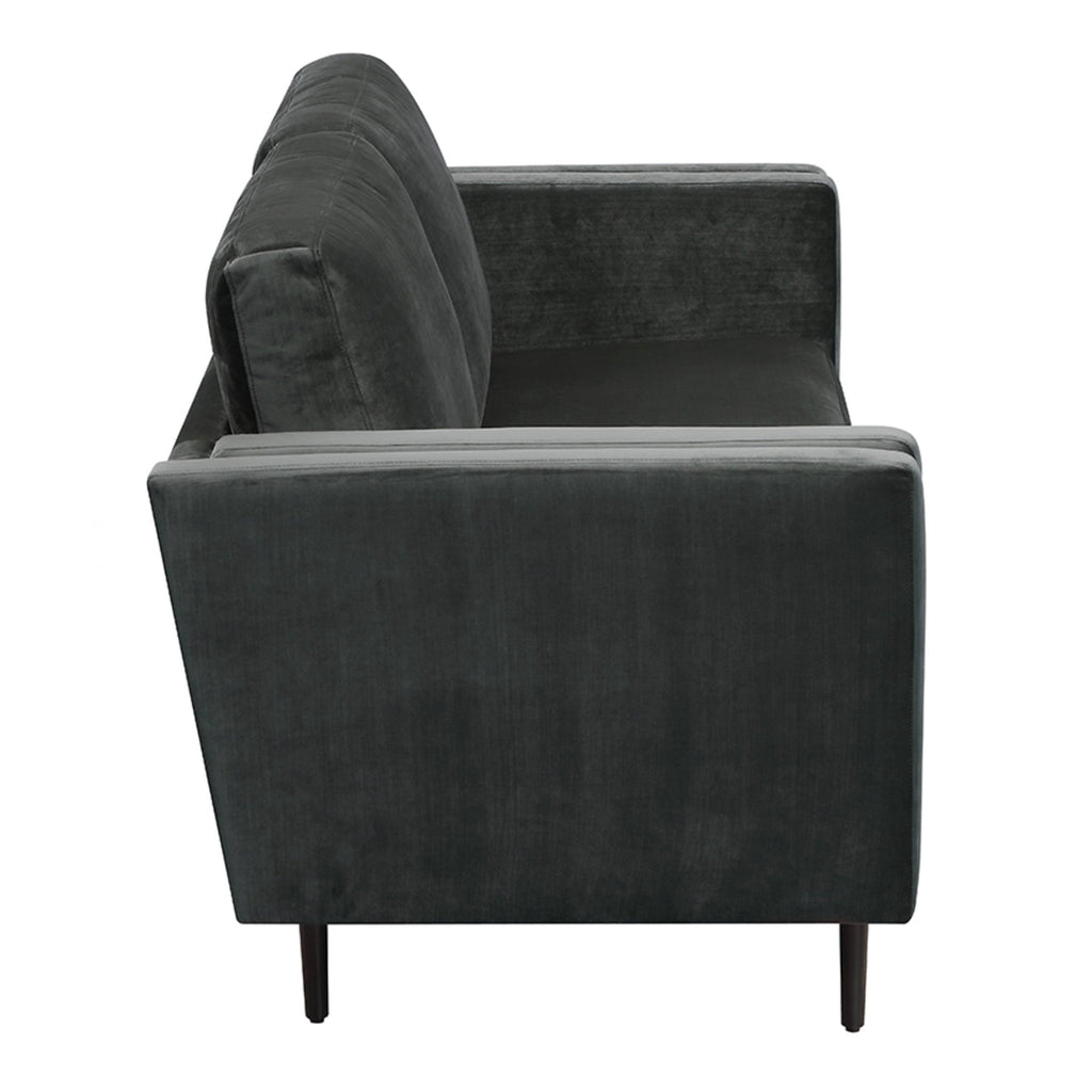 French Cobalt Velvet Sofa M7053