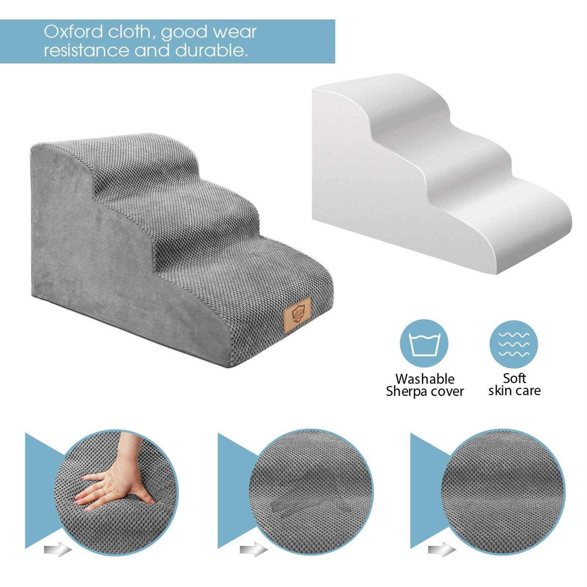 3 Tiers Non-Slip High Density Foam Dog Steps O5145