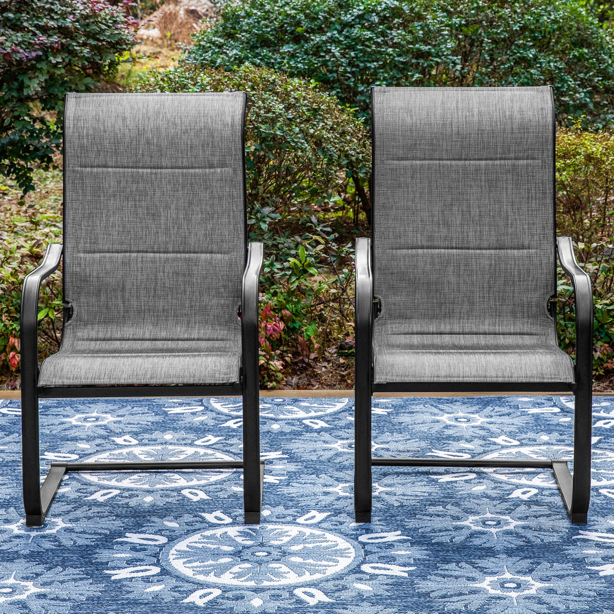 7 Pieces Outdoor Patio Dining Set with Table and 6 Chairs C856