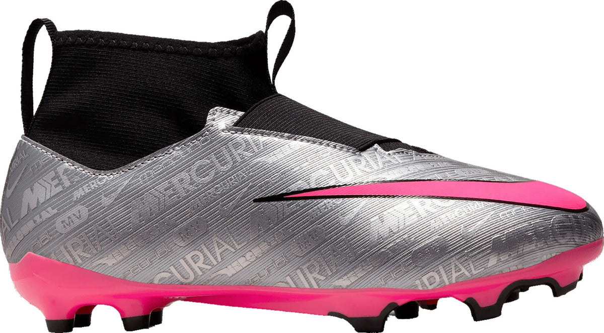 Silver Pink Soccer Cleats T614