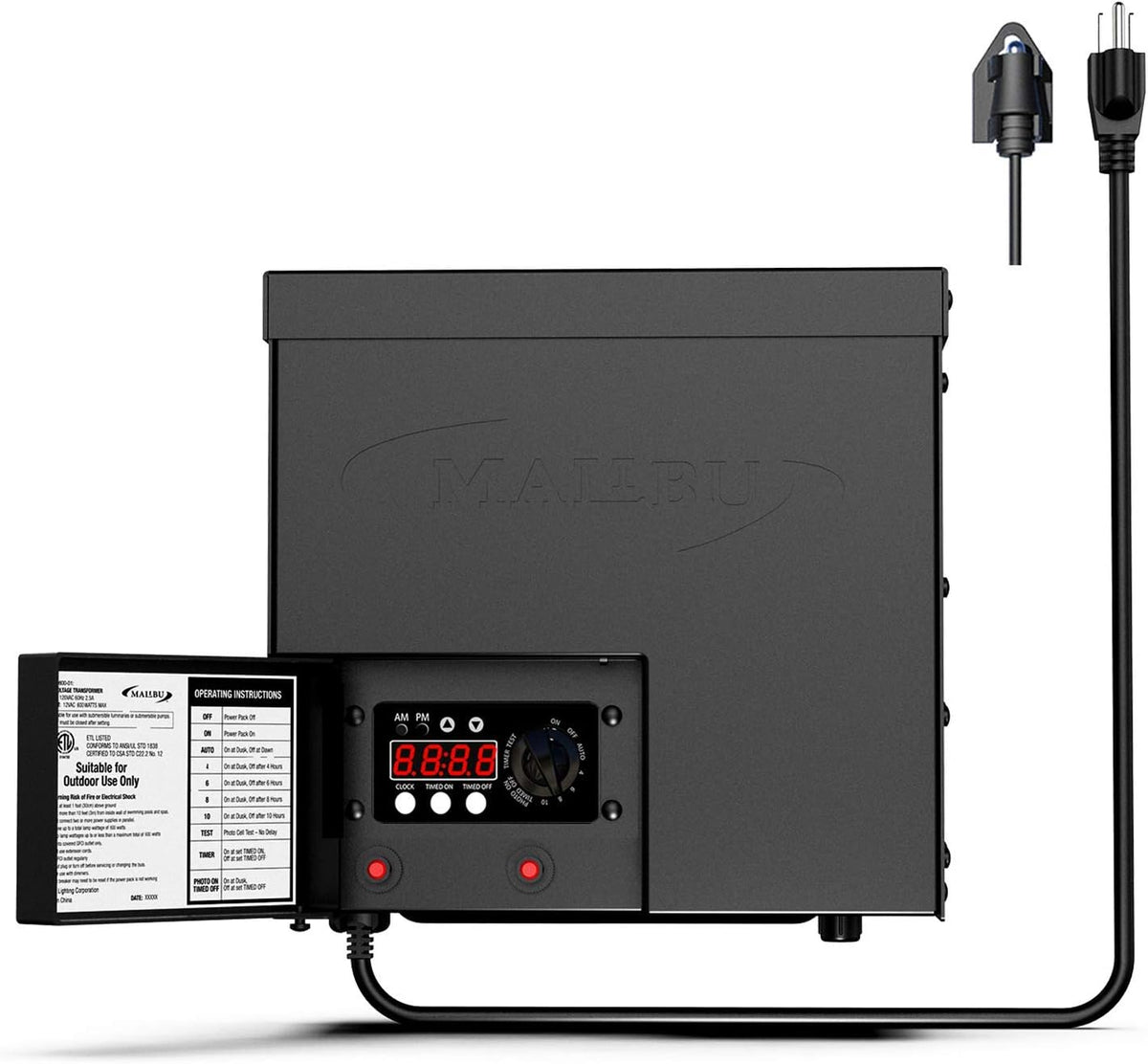 600 Watt Low Voltage Landscape Lighting Transformer Y23508
