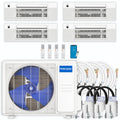39,000 BTU 4 Zone Ceiling Cassette Ductless Air Conditioner and Heat Pump R258388