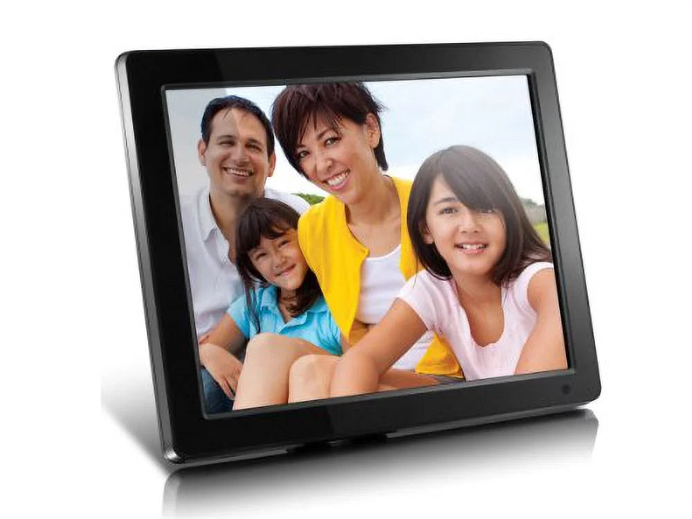 12" Hi-Res Digital Photo Frame with 4GB Memory and Remote, Black G2641