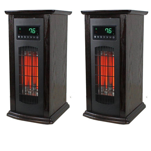 3 Element Electric Infrared Quartz Tower Space Heater W8157