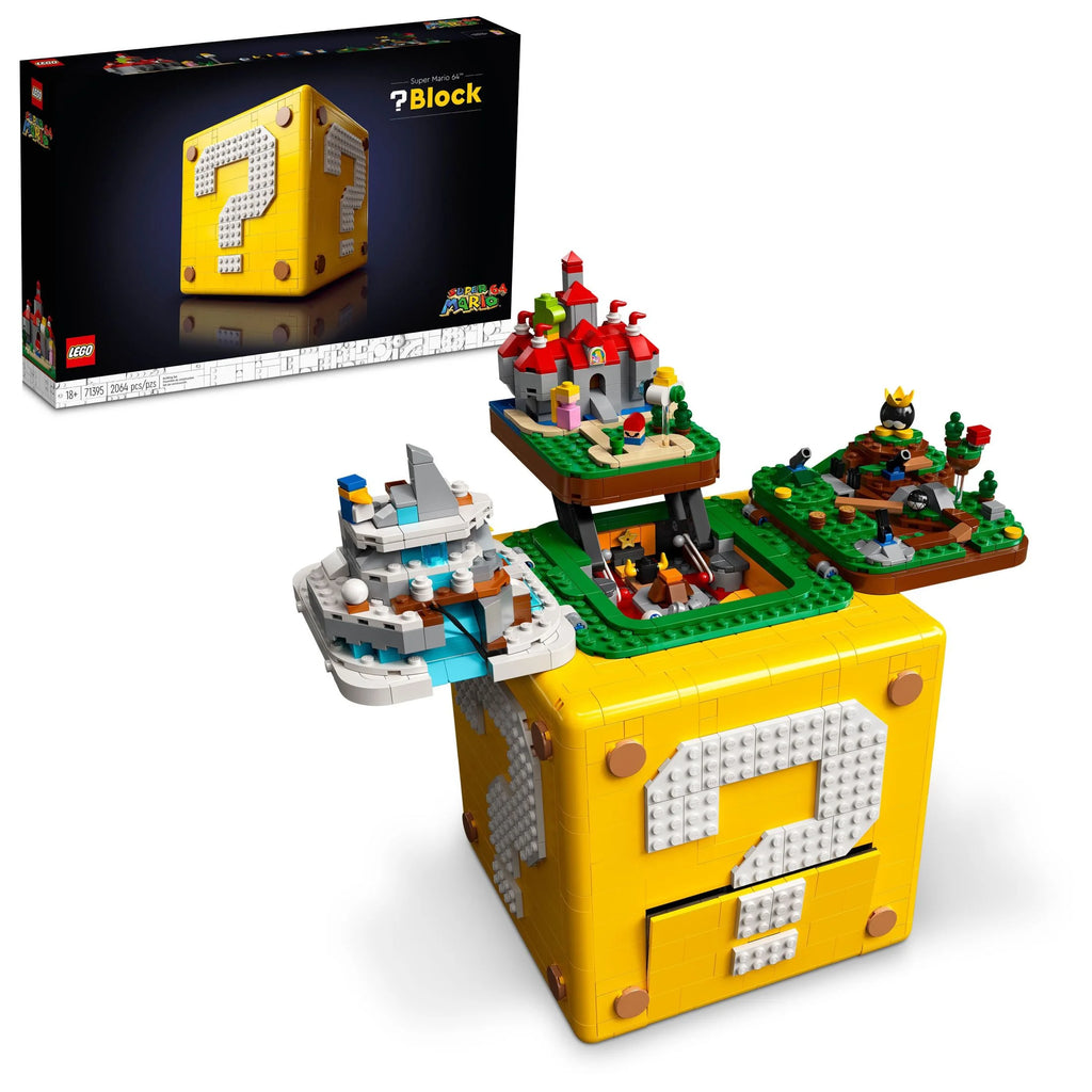 LEGO Super Mario 64 Question Mark Block 3D Model Set with Micro Figures B855476