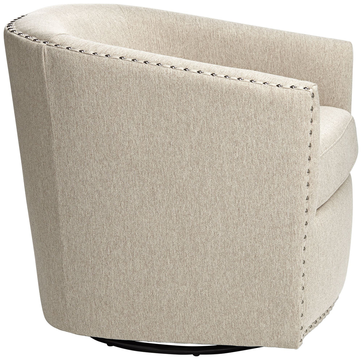 Oatmeal Swivel Accent Chair C6117