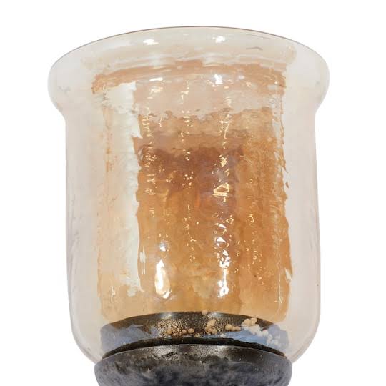 Brown Aluminum Candle Holder O50012