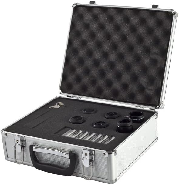 14 Piece Telescope Eyepiece and Filter Accessory Kit with Metal Carry Case E413