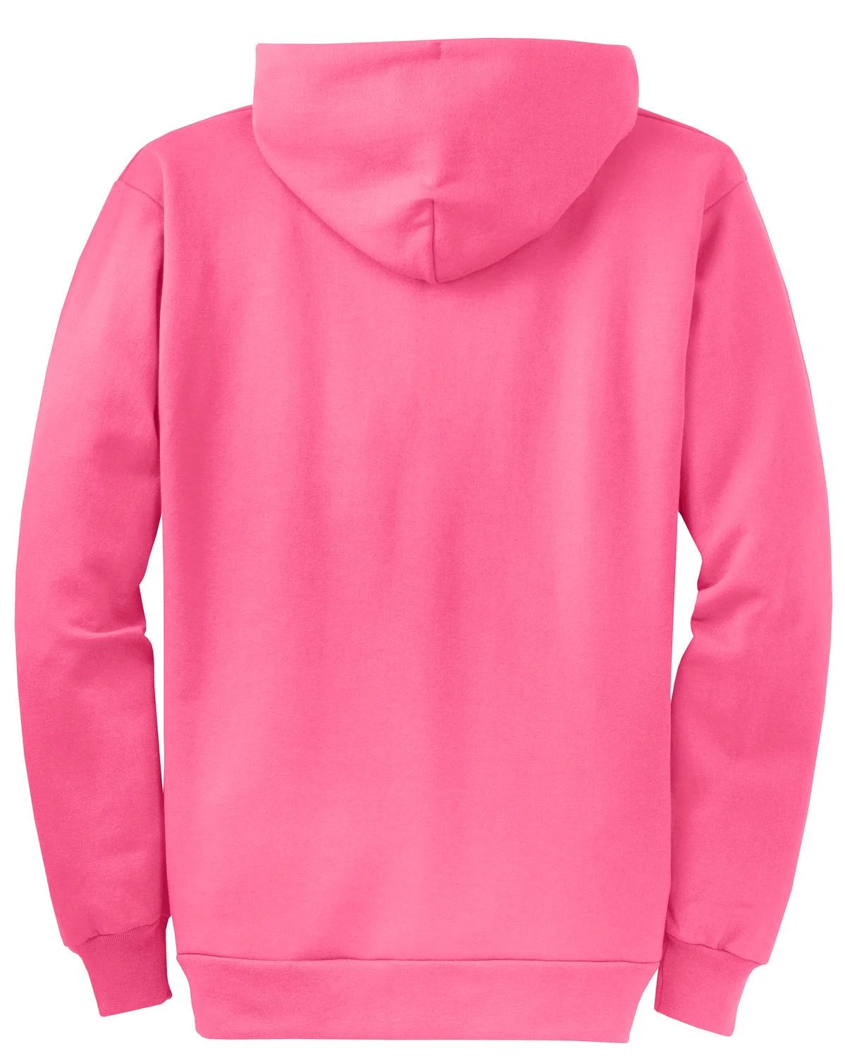 Neon Pink Full Zip Hooded Sweatshirt D560945