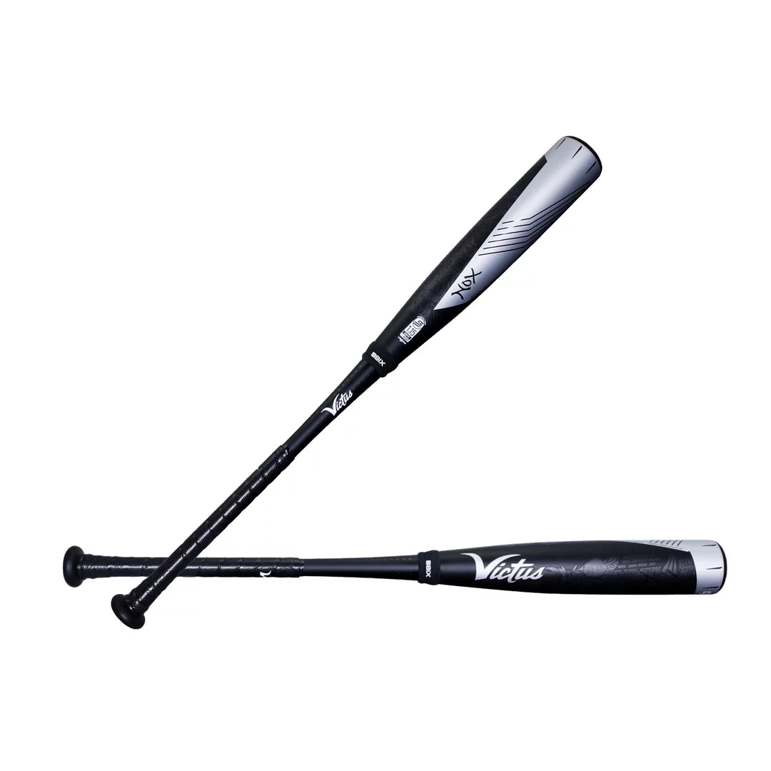Two Piece Hybrid USSSA Baseball Bat -8 28"/20oz Black/Silver H87523