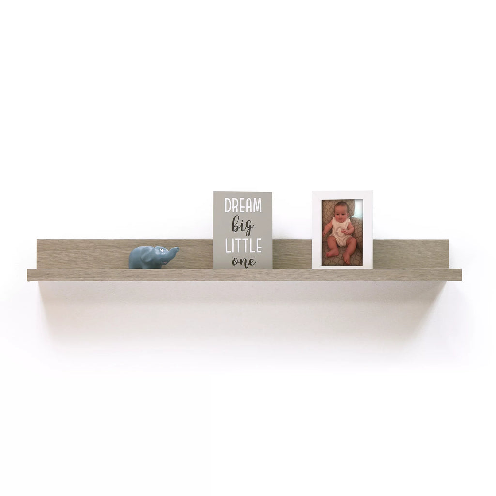 Rectangle Wood Floating Shelf, Driftwood N86965