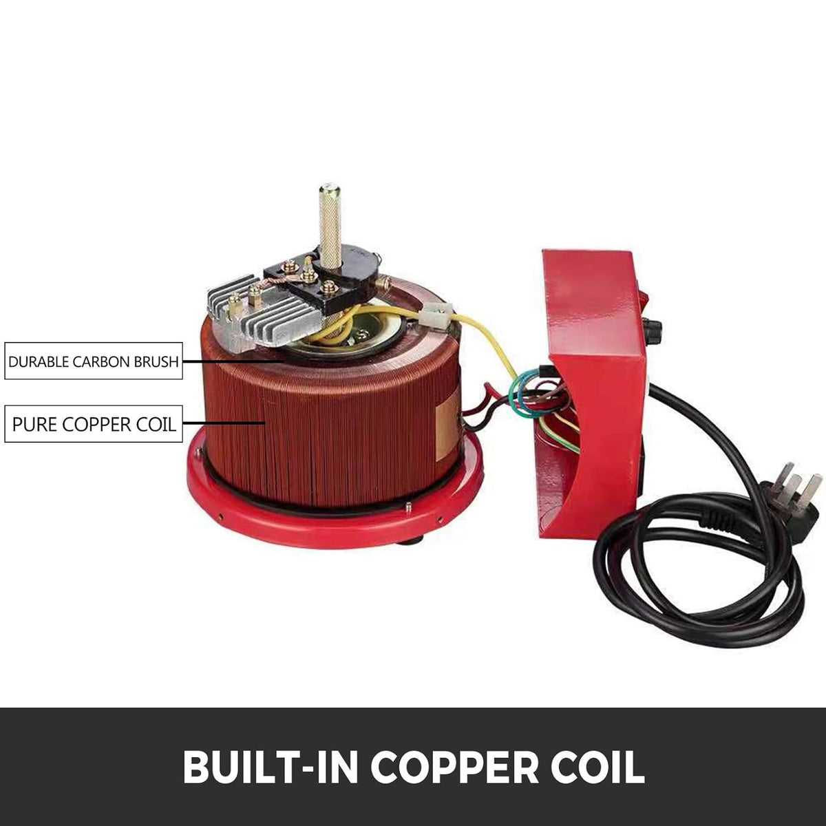 2000VA 20A Auto Transformer 110V 60Hz Input Voltage Digital Display 0-130V Output Automatic Voltage Regulator V13242