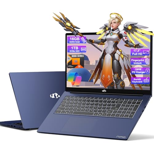 17.3 Gaming Laptop Ryzen 9 16GB RAM 1TB SSD Radeon 780M Backlit KB I66981